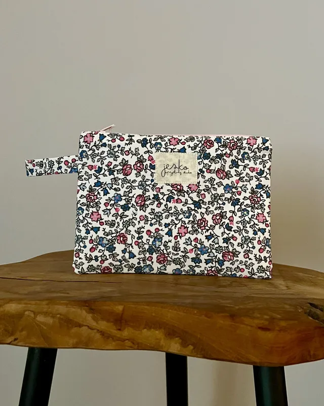 Saszetka niebieskie kwiatki — Jesko Studio