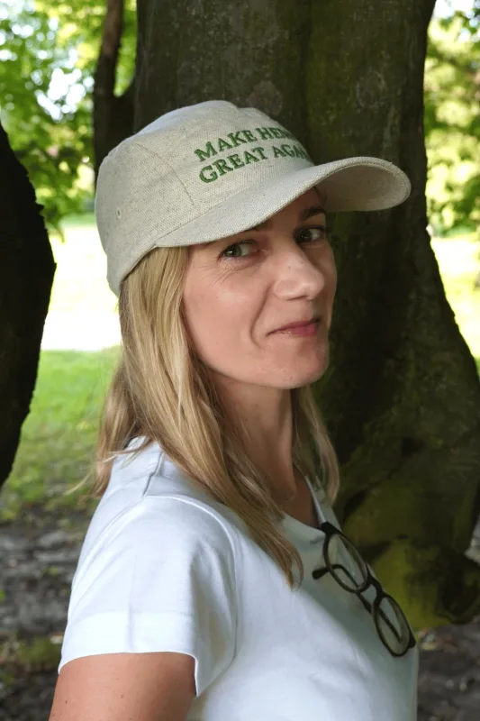 Czapka bawełniano konopna 5 panel "MAKE HEMP GREAT AGAIN" — KOMBINAT
