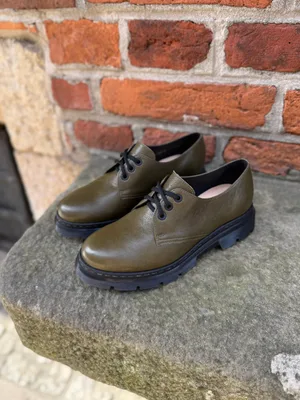 Zielone półbuty Helena — Konopka Shoes