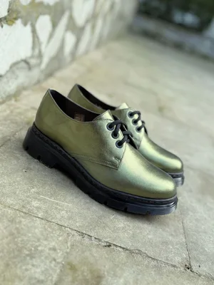 Zielone półbuty Helena — Konopka Shoes