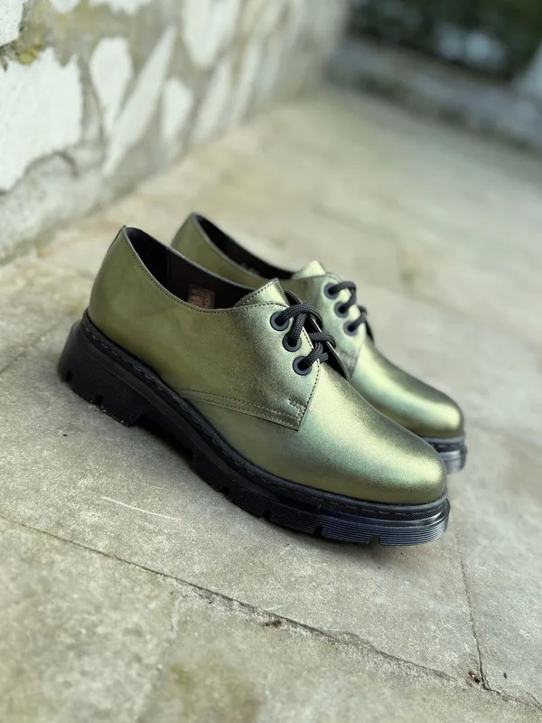 Zielone półbuty Helena — Konopka Shoes