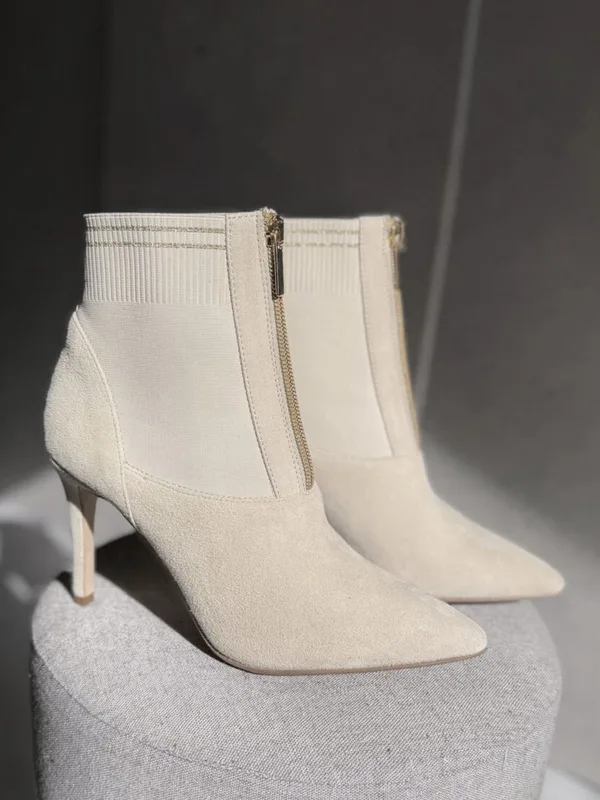Beżowe botki Iben — Konopka Shoes