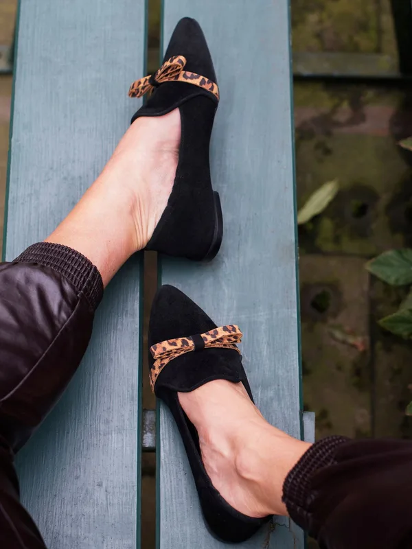 Czarne półbuty Elena — Konopka Shoes