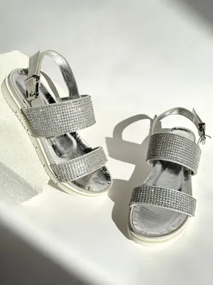 Srebrne sandały Mia — Konopka Shoes