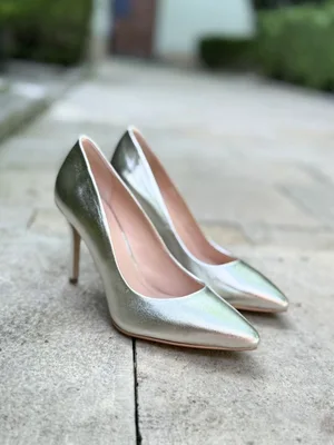 Srebrne szpilki Naomi — Konopka Shoes