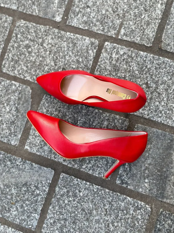 Czerwone czółenka Penelope — Konopka Shoes