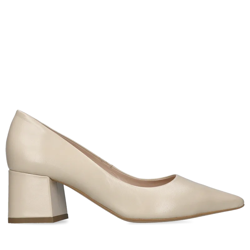 Beżowe czółenka Ellen — Konopka Shoes