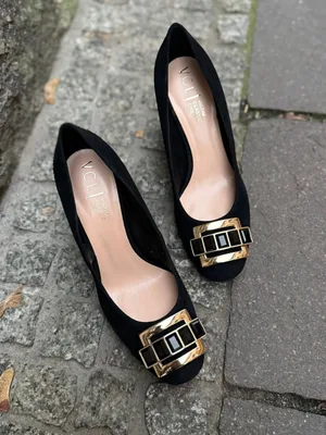 Czarne czółenka Margaret — Konopka Shoes