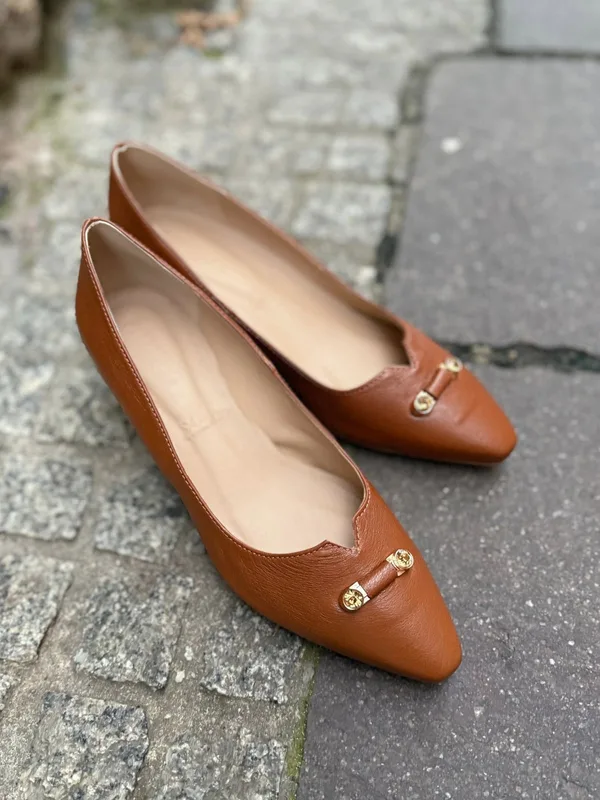 Brązowe czółenka Tatiana — Konopka Shoes
