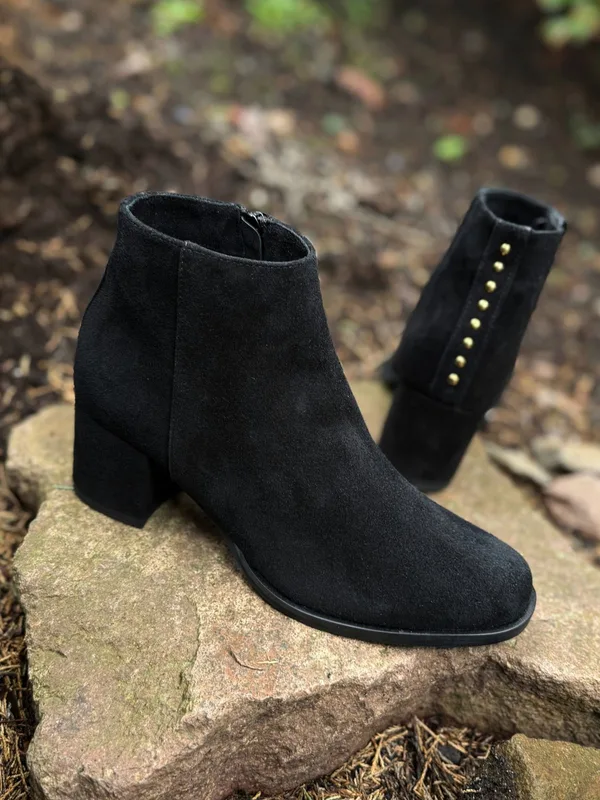Czarne botki Hannah — Konopka Shoes