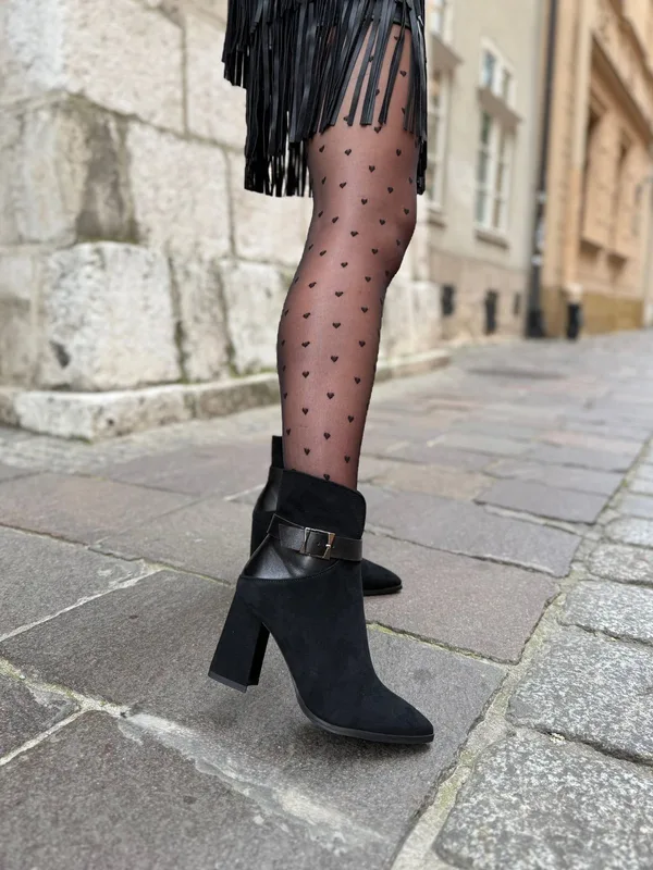 Czarne botki Sunneva — Konopka Shoes