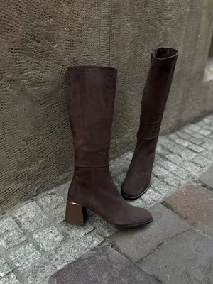 Brązowe kozaki Kati — Konopka Shoes