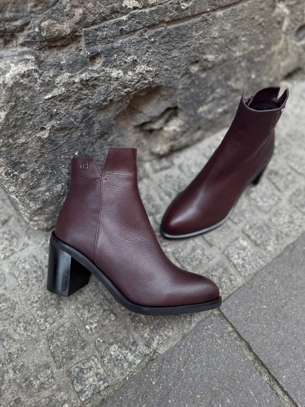 Brązowe botki Bianca — Konopka Shoes