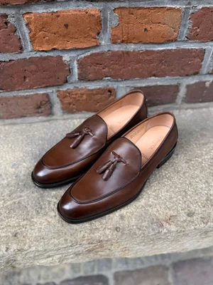 Brązowe loafersy Feliciano — Konopka Shoes