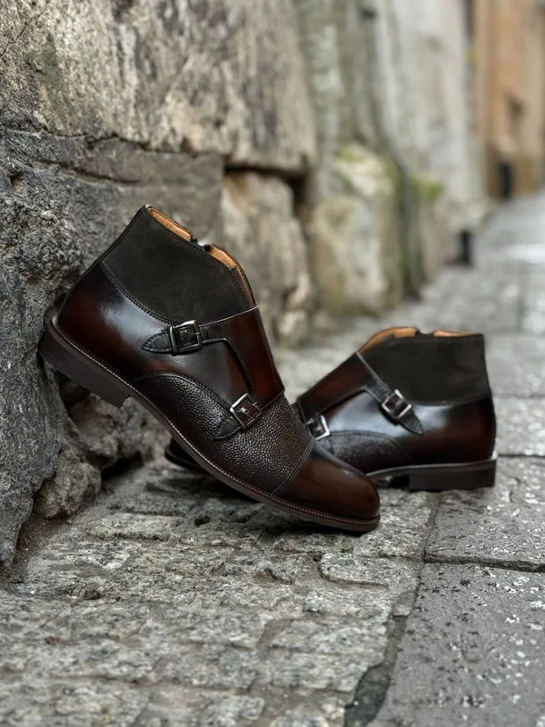 Brązowe trzewiki Tomy II — Konopka Shoes
