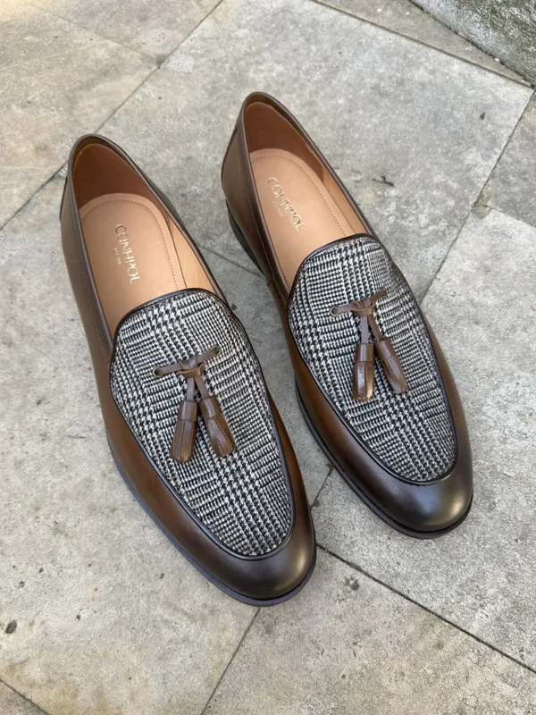 Brązowe loafersy Hugo — Konopka Shoes