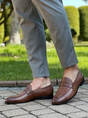 Brązowe loafersy Hugo — Konopka Shoes