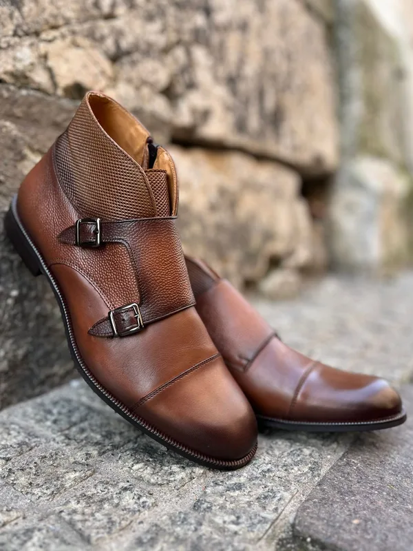 Brązowe trzewiki Tomy II — Konopka Shoes