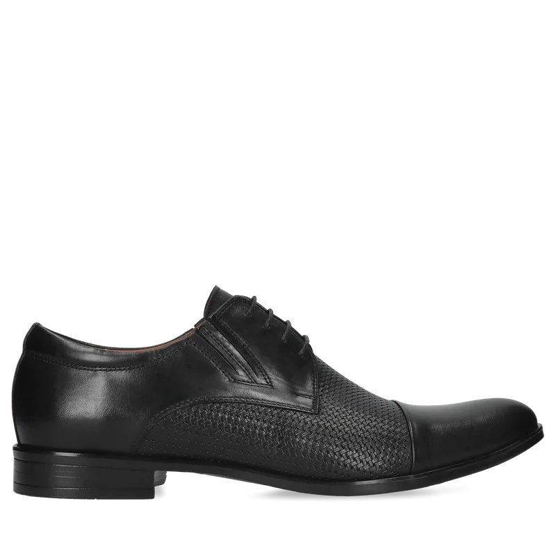 Czarne półbuty Kris — Konopka Shoes