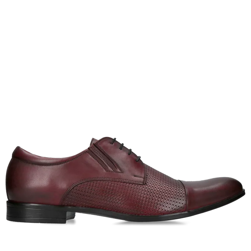 Bordowe półbuty Kris — Konopka Shoes