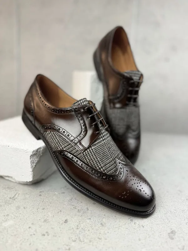 Brązowe półbuty Hugo — Konopka Shoes