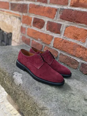 Bordowe półbuty Hugo — Konopka Shoes