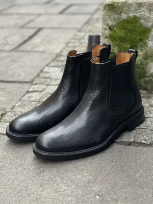 Czarne trzewiki Enzo — Konopka Shoes