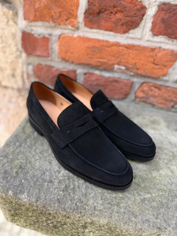Czarne półbuty Hugo — Konopka Shoes
