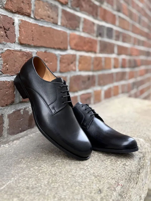 Czarne półbuty Oscar — Konopka Shoes