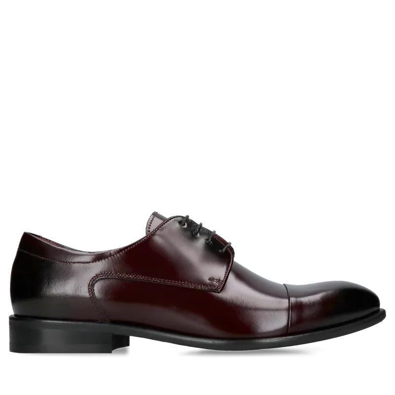 Bordowe półbuty Hektor — Konopka Shoes