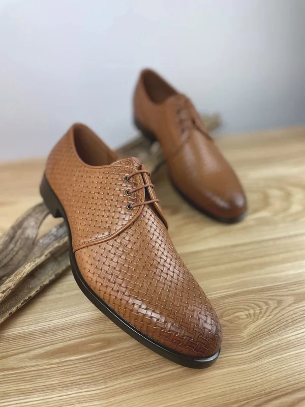 Brązowe półbuty Jaxon — Konopka Shoes