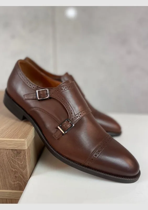 Brązowe Półbuty Thoma — Konopka Shoes