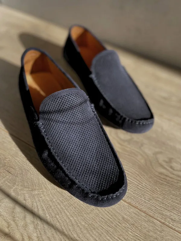 Granatowe mokasyny Vincenzo — Konopka Shoes