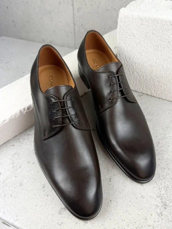 Brązowe półbuty Kevin — Konopka Shoes