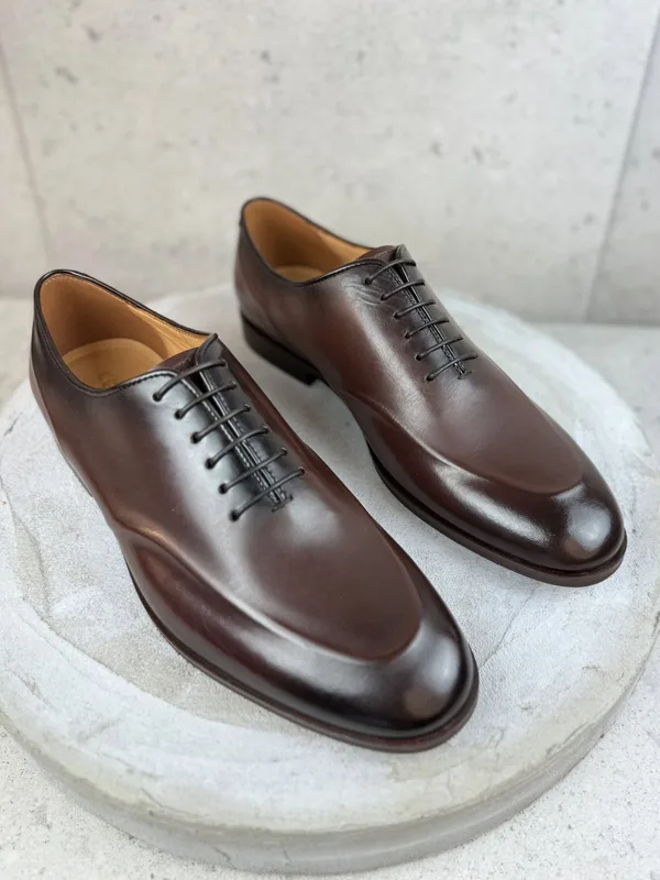 Brązowe półbuty Hugo — Konopka Shoes