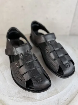 Czarne sandały Edmund — Konopka Shoes