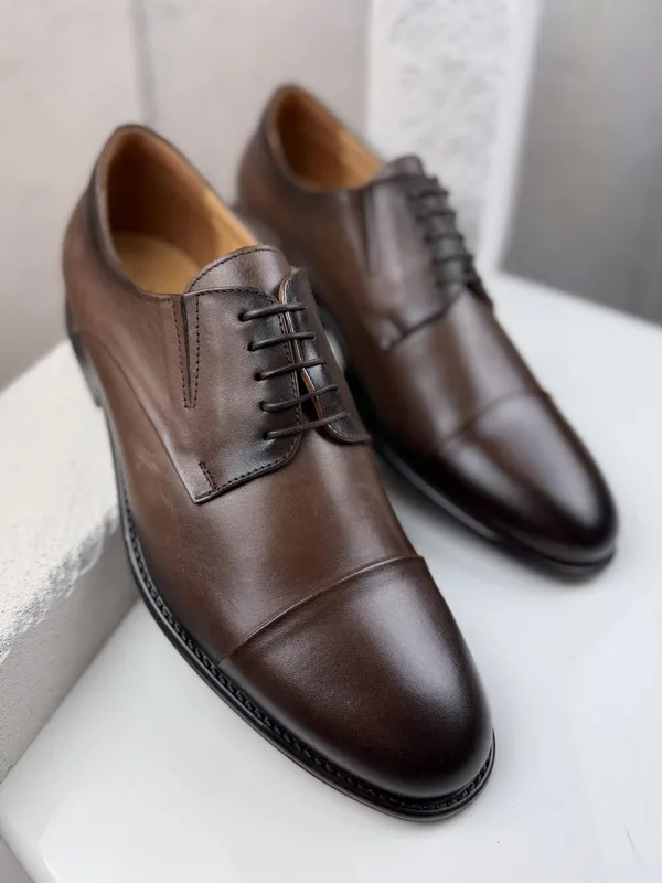 Brązowe półbuty Hugo — Konopka Shoes