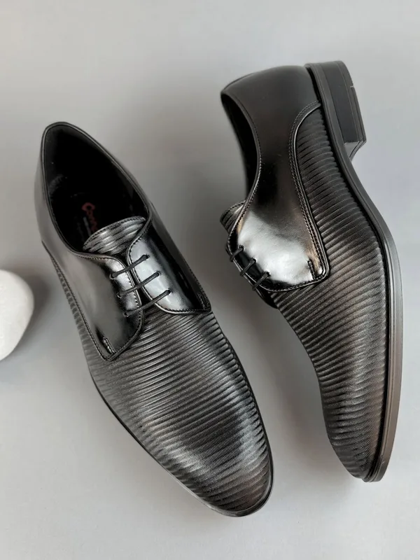 Czarne półbuty Parker — Konopka Shoes