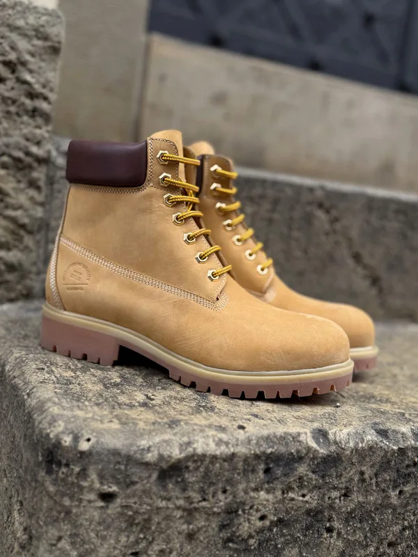Żółte trzewiki Malcolm — Konopka Shoes