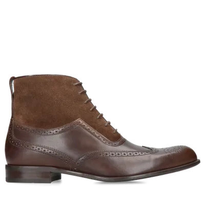 Brązowe trzewiki Karl II — Konopka Shoes
