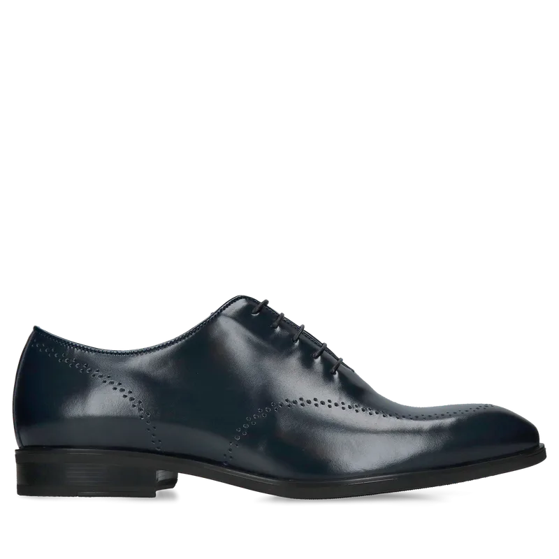 Granatowe półbuty Marco — Konopka Shoes