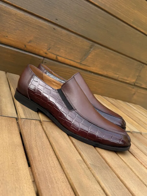 Brązowe loafersy Hugo — Konopka Shoes