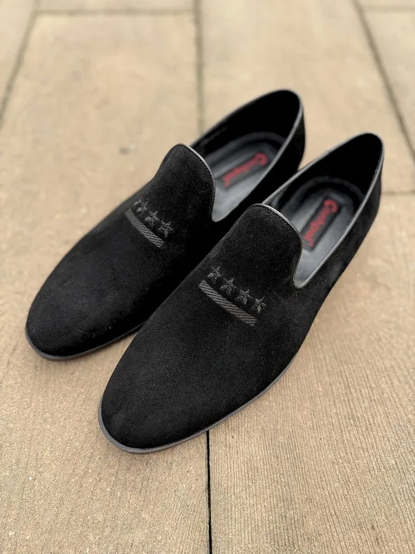 Czarne loafersy Hugo — Konopka Shoes