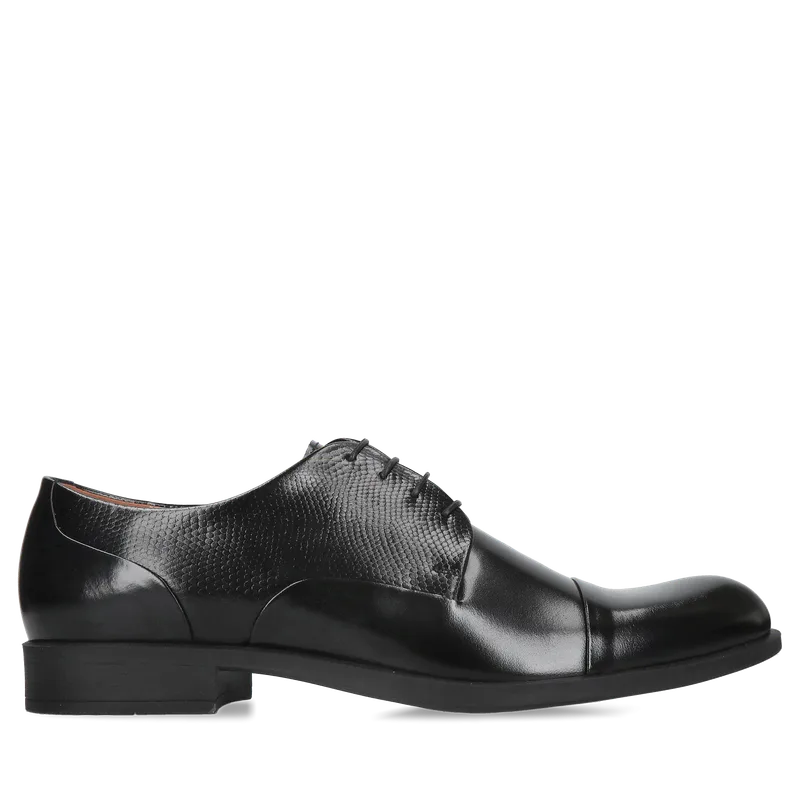 Czarne półbuty Erik — Konopka Shoes
