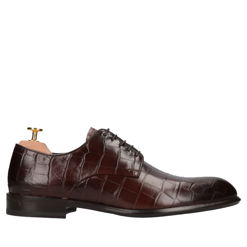 Brązowe buty klasyczne William Gold Collection — Konopka Shoes
