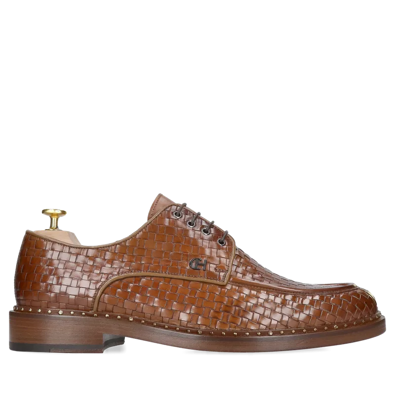 Brązowe półbuty Sila Gold Collection — Konopka Shoes
