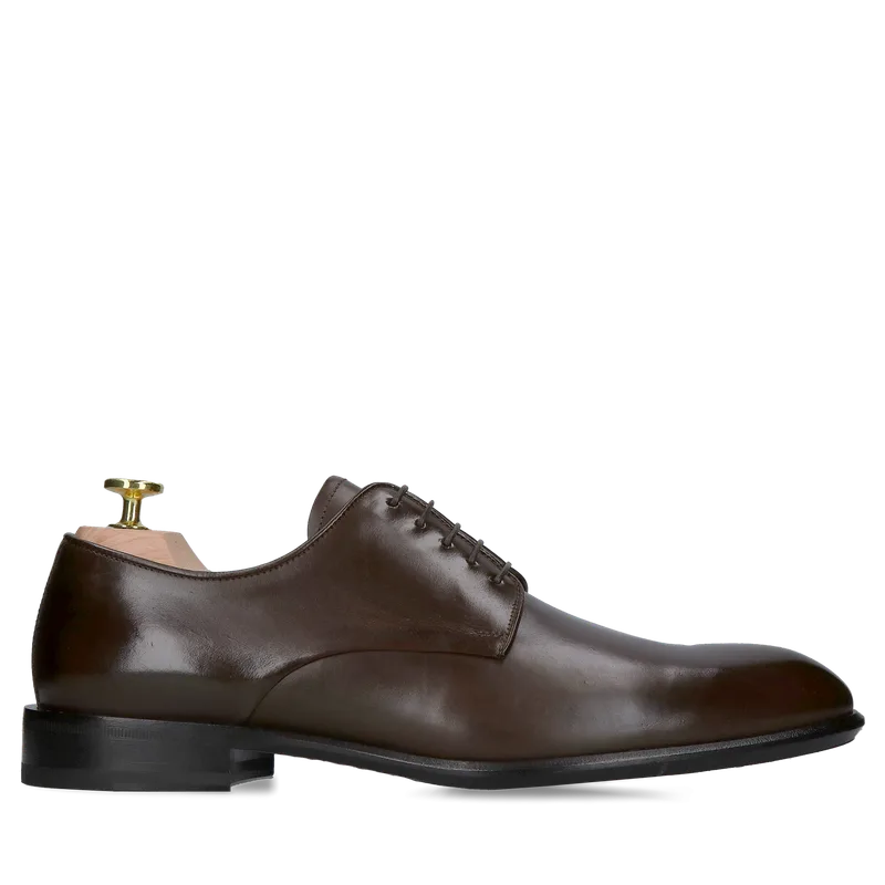 Brązowe buty William Gold Collection — Konopka Shoes