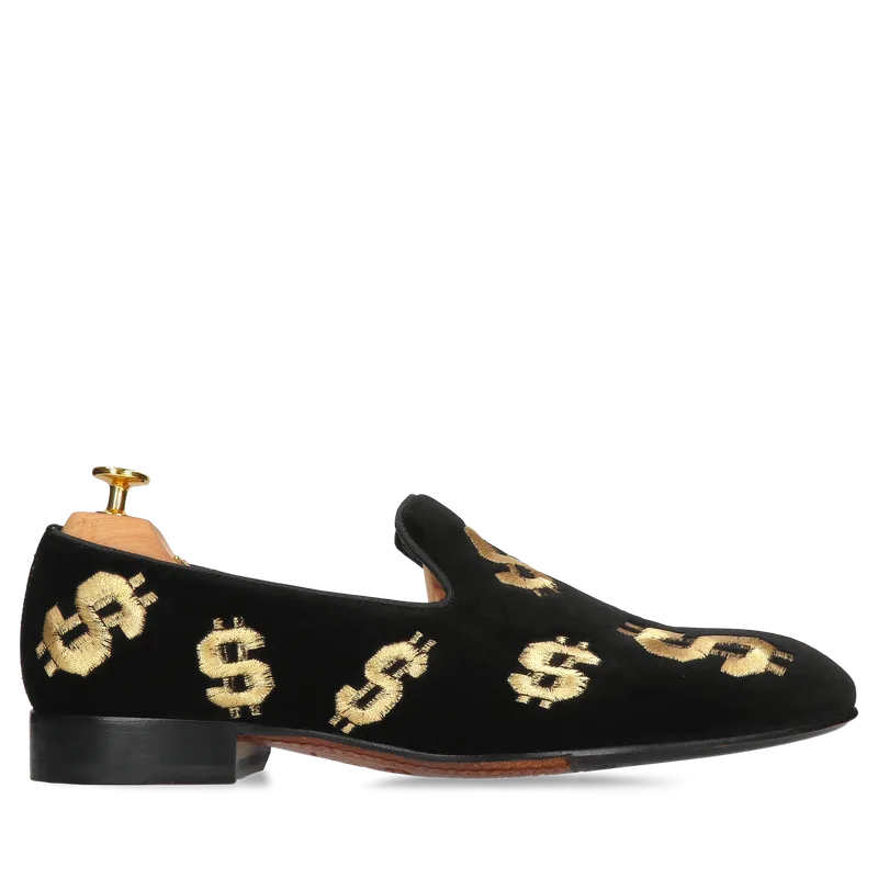 Czarne półbuty Kevin Gold Collection — Konopka Shoes
