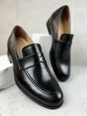 Czarne buty podwyższające Bruce + 7 cm — Konopka Shoes