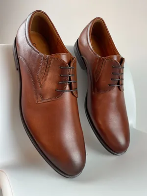 Brązowe eleganckie buty Kellen — Konopka Shoes